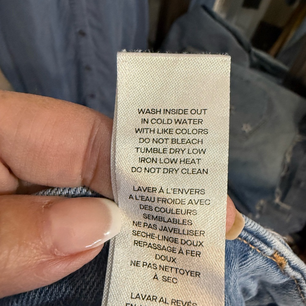 Good American Good Skate Light Blue Wide-Leg Jeans - Picture 7 of 9